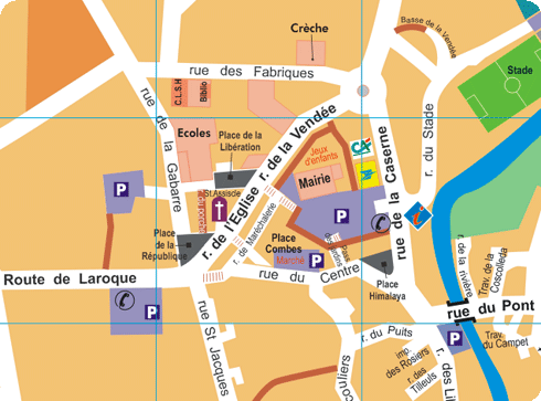 Plan du centre village